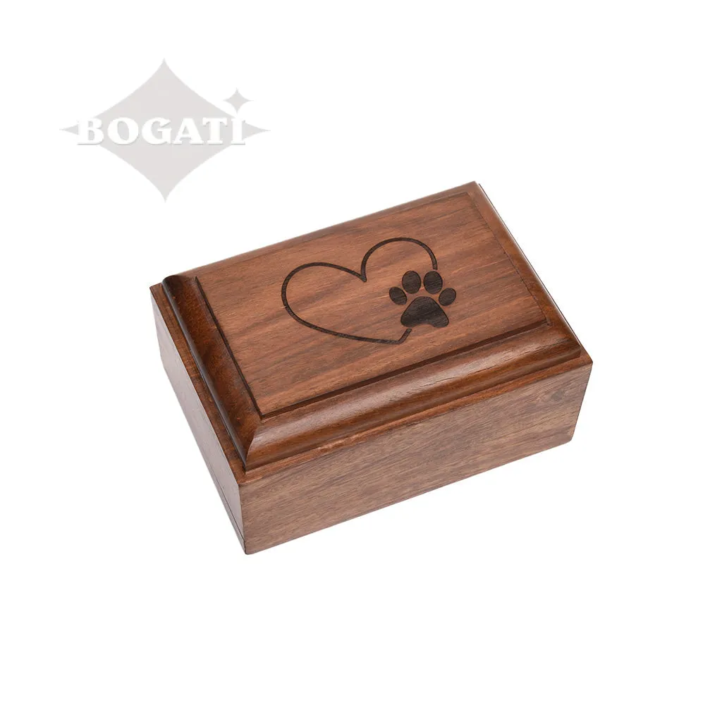 Rosewood Urn  -2705- Bevel Edge - Set of 5 Pet urns