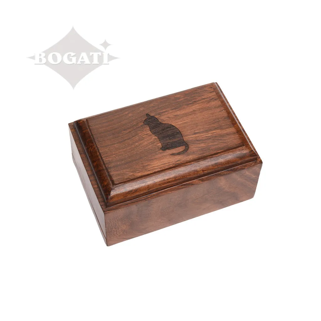 Rosewood Urn  -2705- Bevel Edge - Set of 5 Pet urns