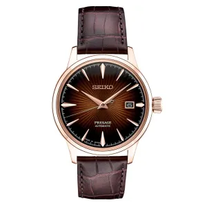 Seiko Presage "Cocktail Time" Series Rose-Tone Automatic Watch