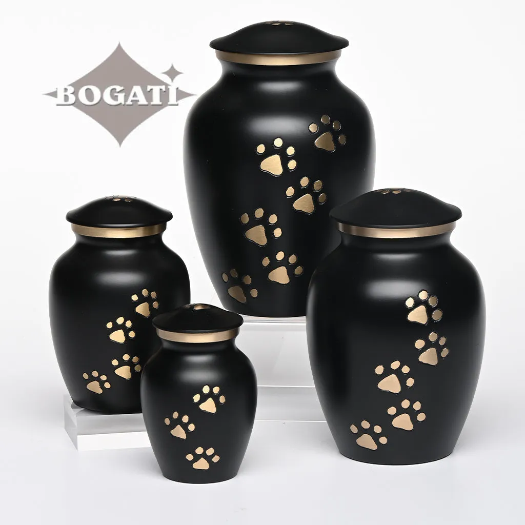 SMALL  Brass Pet Urn - "Paws to Heaven"