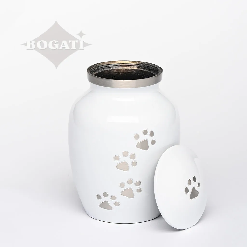 SMALL  Brass Pet Urn - "Paws to Heaven"