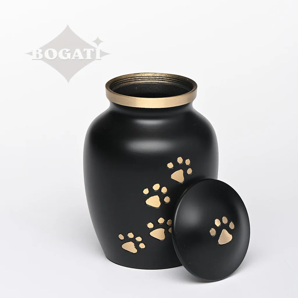 SMALL  Brass Pet Urn - "Paws to Heaven"