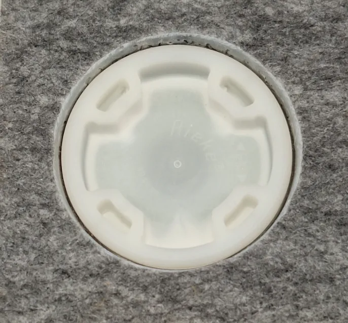 Small Cube Cultured Marble Urn in Neptune