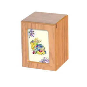 SMALL PY06 Photo frame Urn - Floral Rabbit