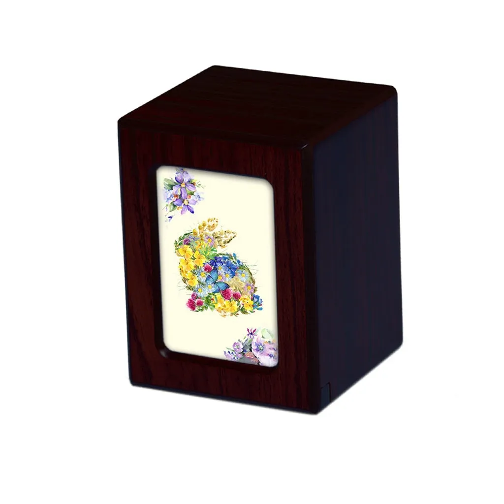 SMALL PY06 Photo frame Urn - Floral Rabbit