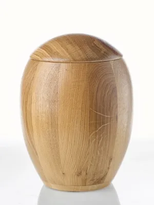 Spherical Oak Urn