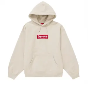 Supreme Box Logo Hoodie FW 2024 Stone