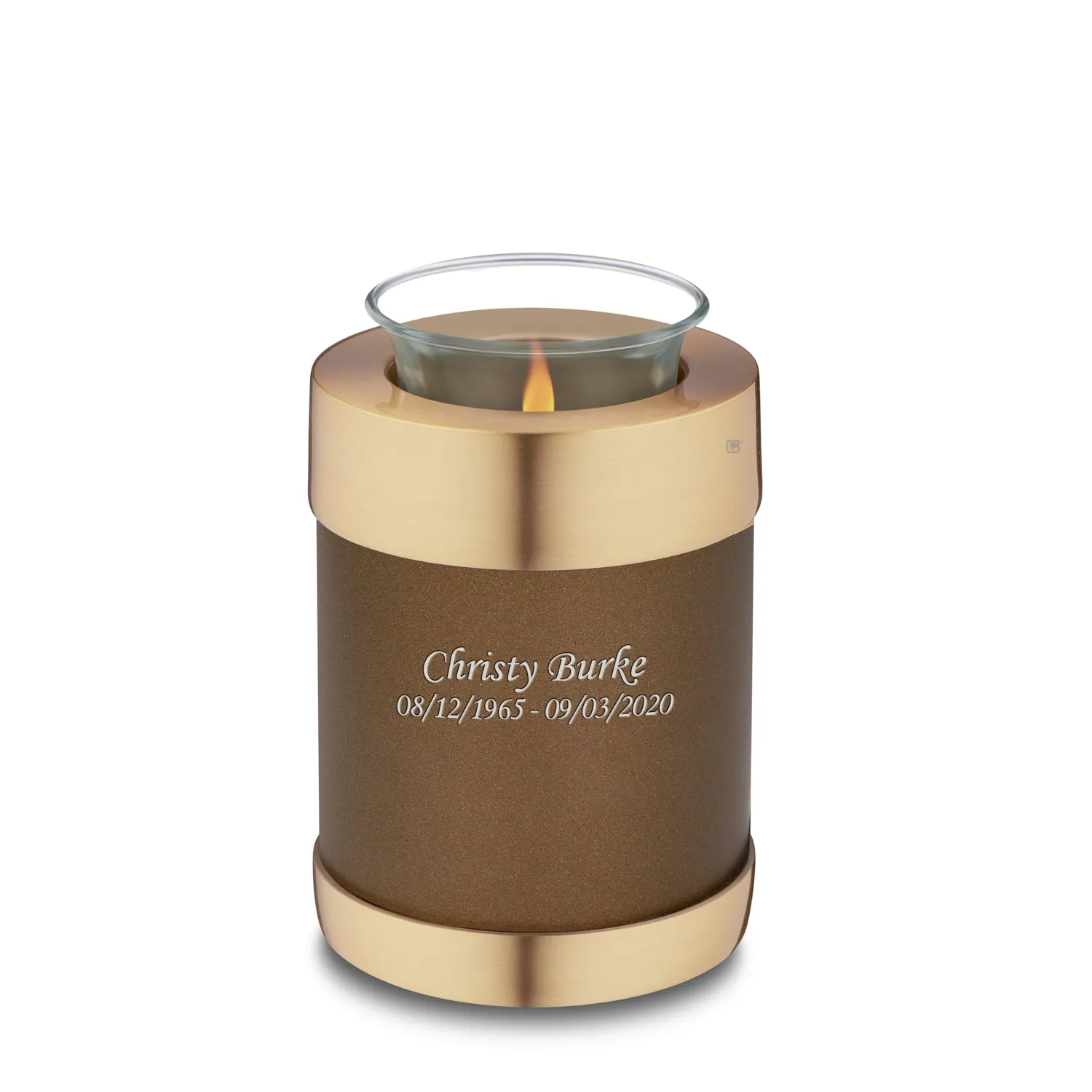 Tealight Auburn Cremation Urn