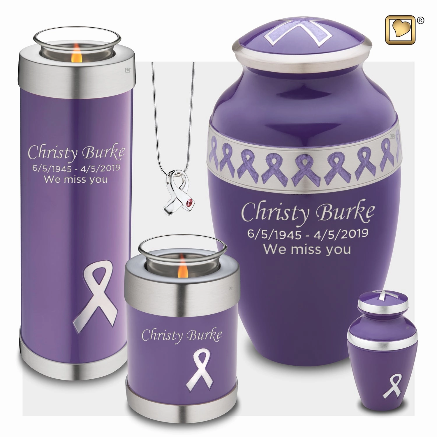 Tealight Tall Awareness Purple