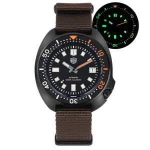 Watchdives PVD WD6105 Turtle Diver Watch