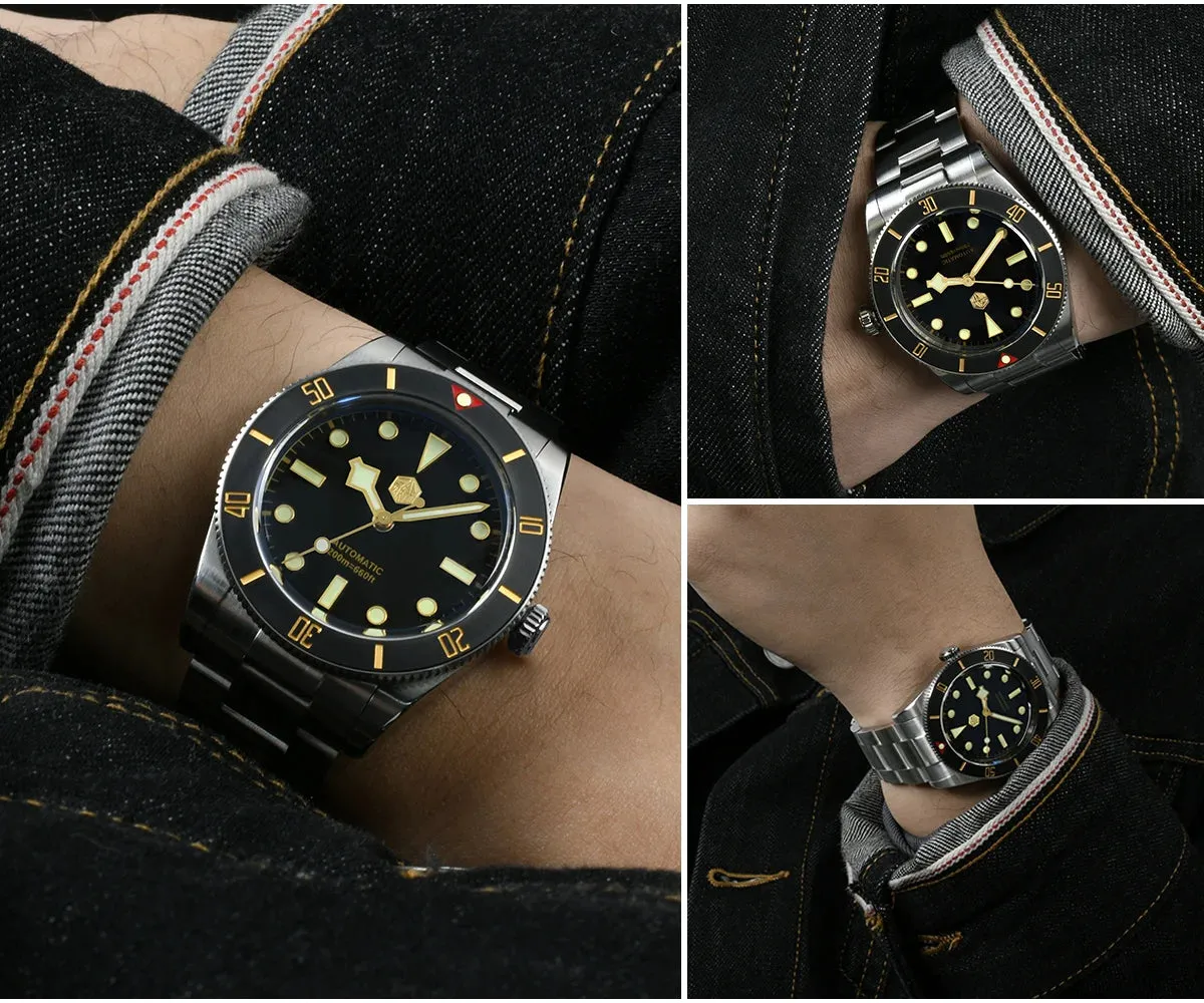 ★Weekly Deal★San Martin 37mm Vintage Diver Watch SN0138G