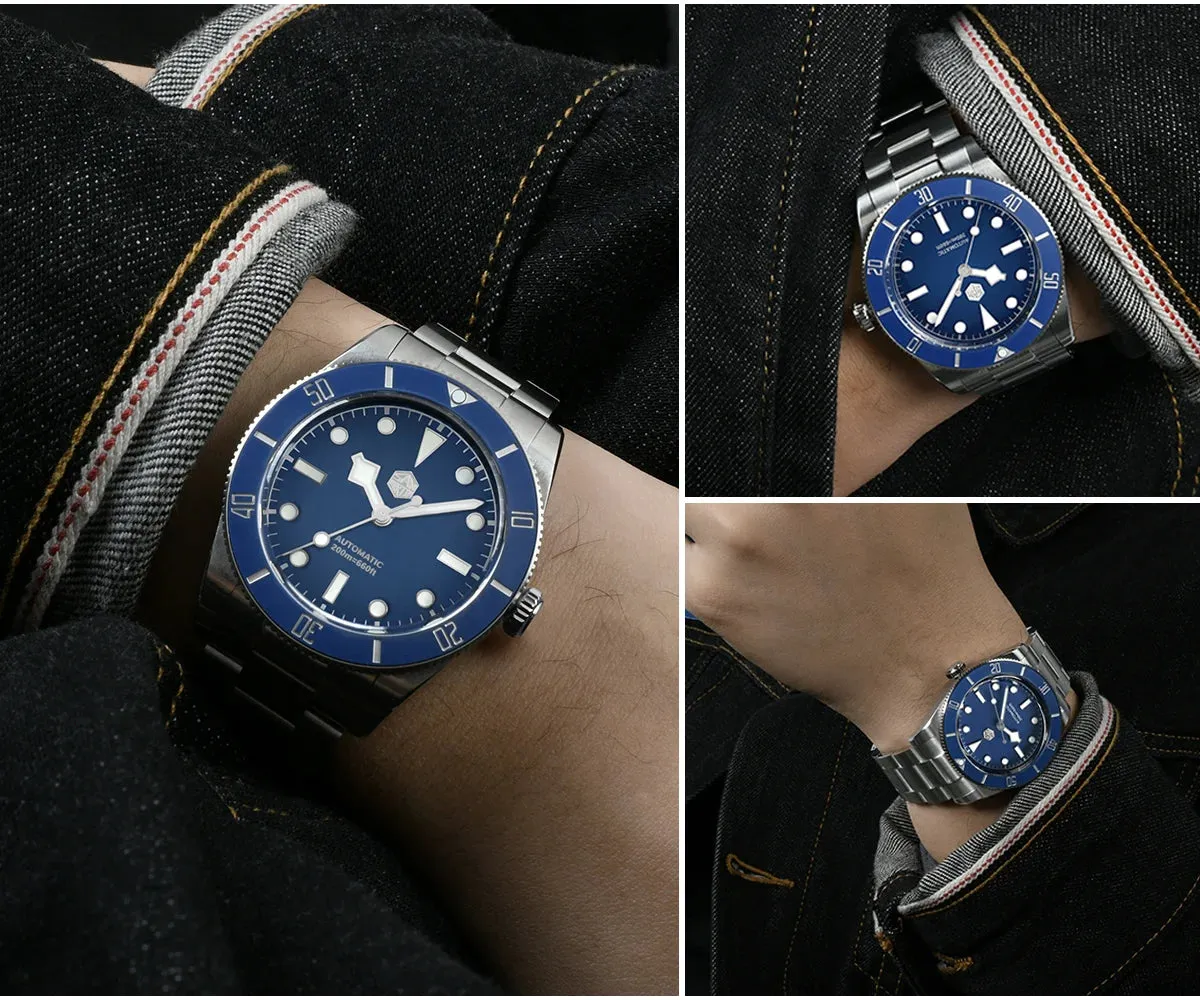 ★Weekly Deal★San Martin 37mm Vintage Diver Watch SN0138G