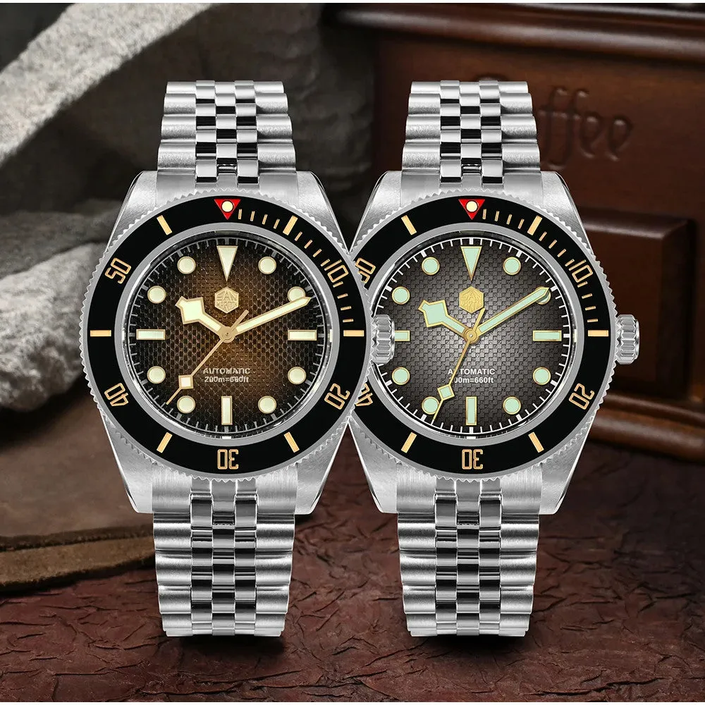 ★Weekly Deal★San Martin 3D Waffle Dial Automatic Watcth SN0128