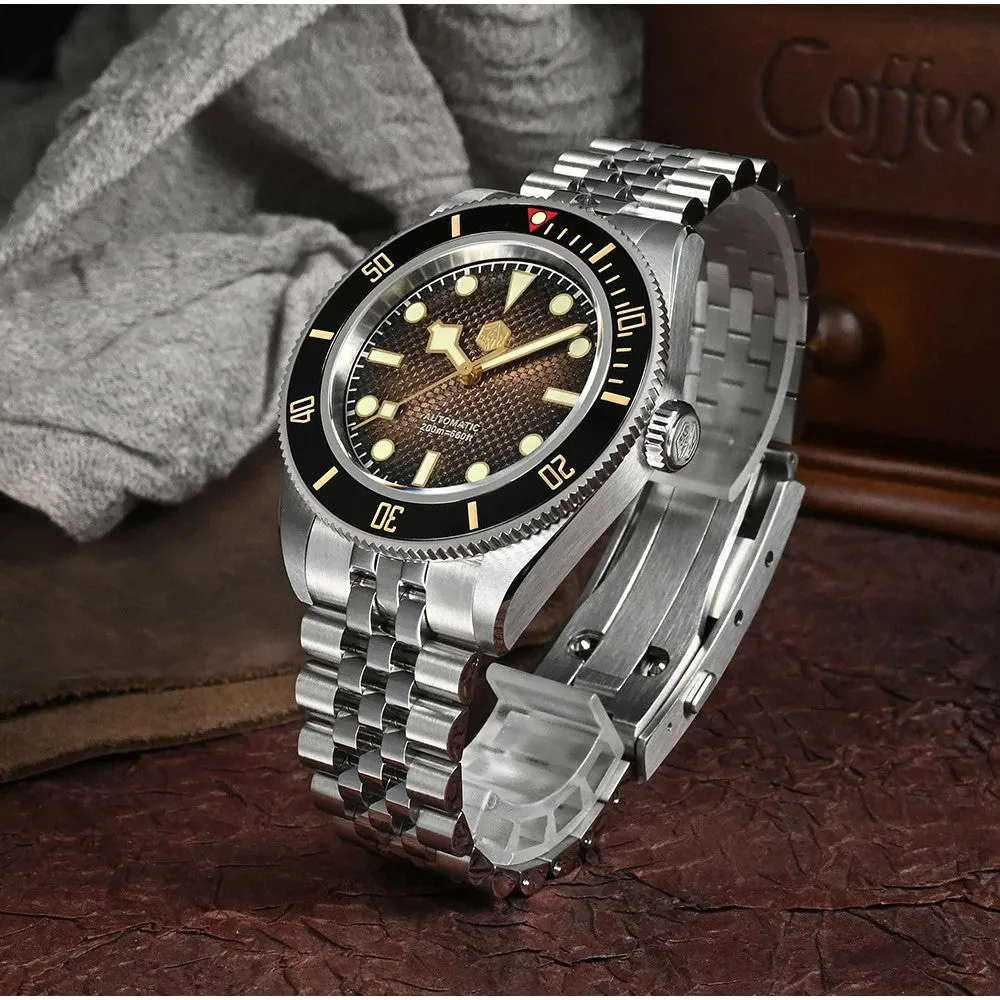 ★Weekly Deal★San Martin 3D Waffle Dial Automatic Watcth SN0128