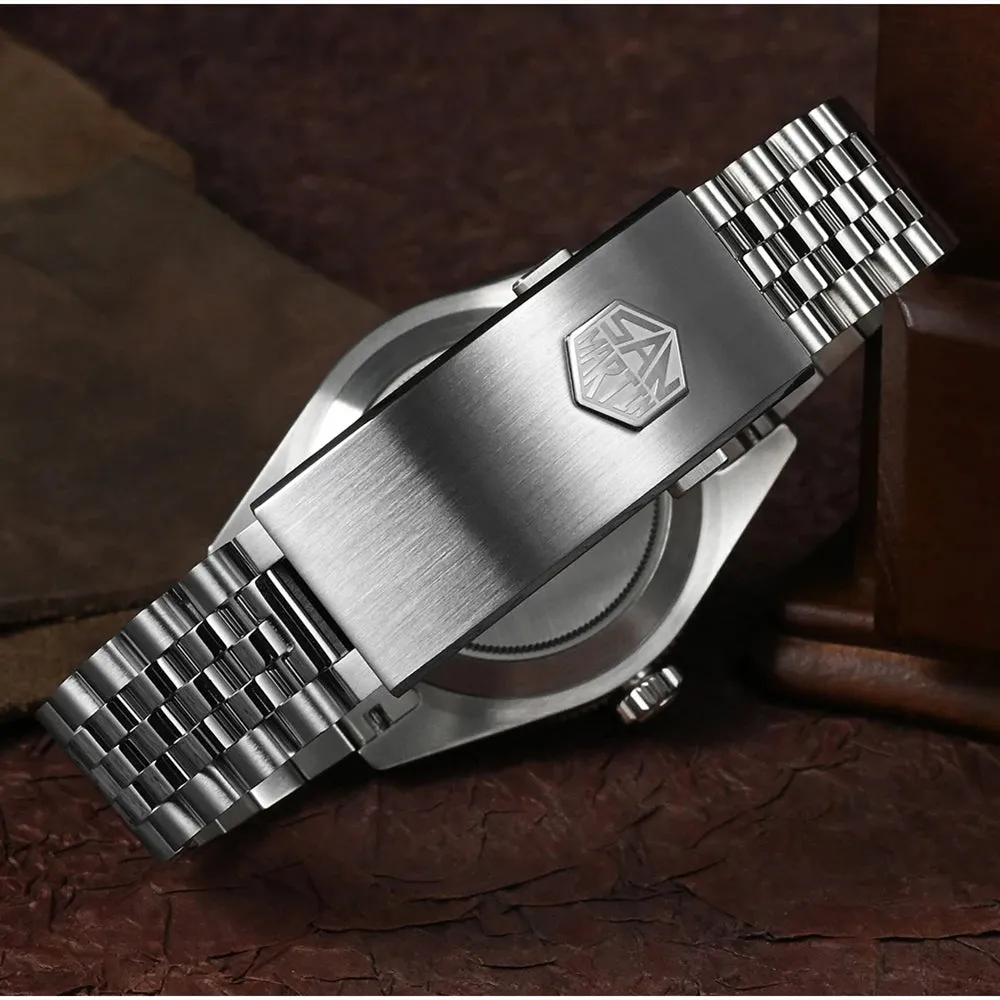 ★Weekly Deal★San Martin 3D Waffle Dial Automatic Watcth SN0128