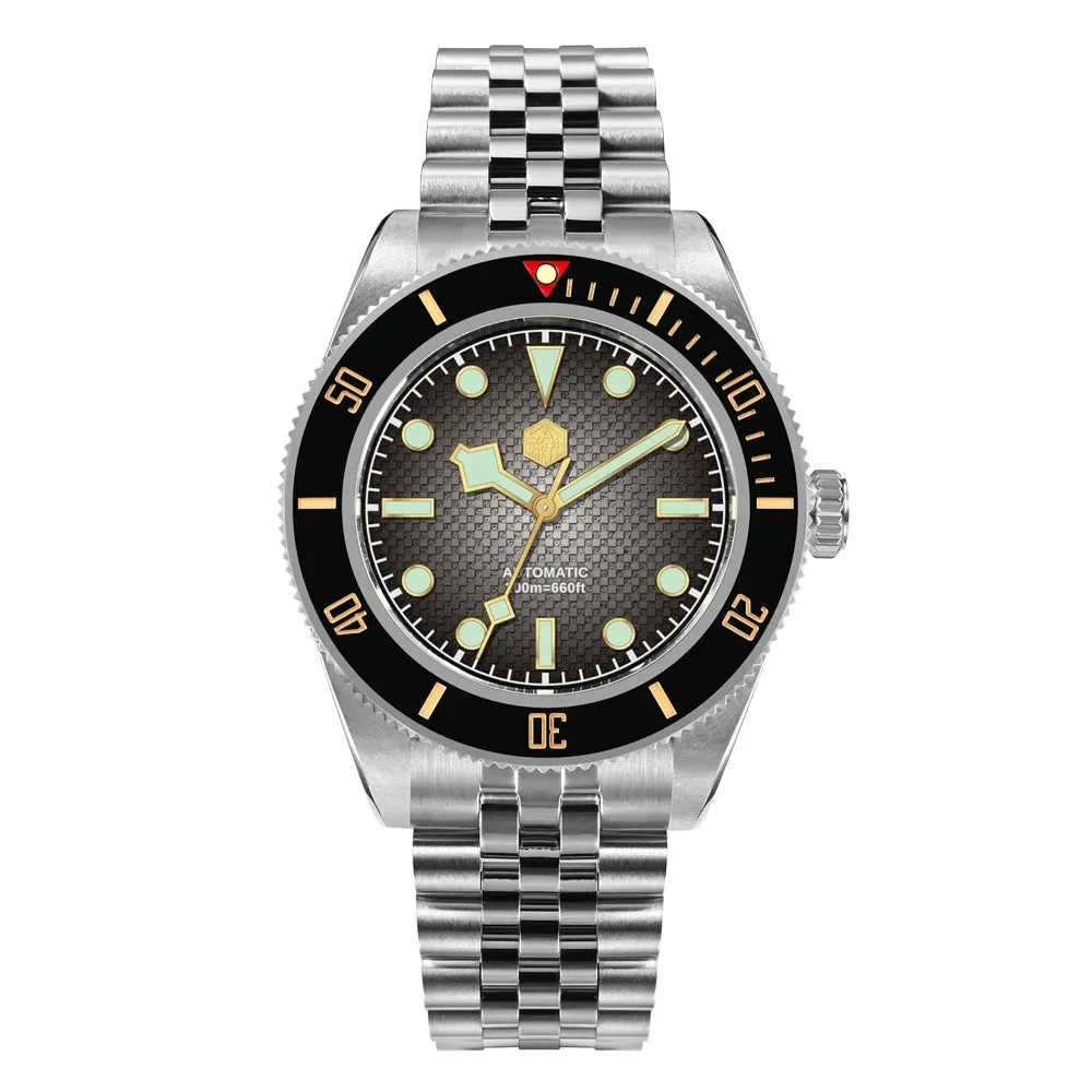 ★Weekly Deal★San Martin 3D Waffle Dial Automatic Watcth SN0128