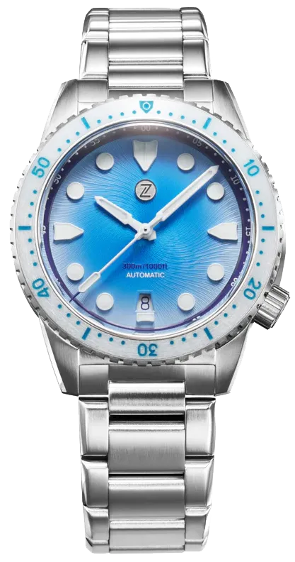 Zelos Mako 300m Diver Lagoon Blue