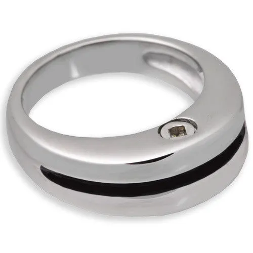 Zenith Cremation Ring in Stainless Steel